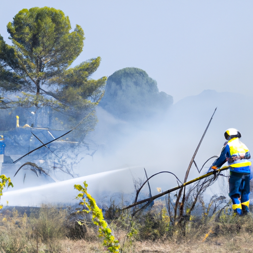 Limpieza por incendio Santa Margarida i els Monjos 