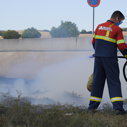 Limpieza por incendio Sant Andreu de la Barca 