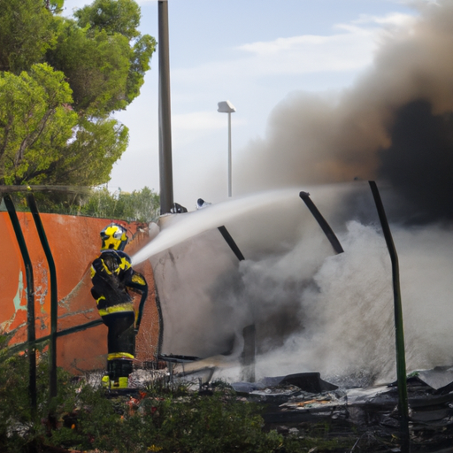 Limpieza por incendio Pineda de Mar 