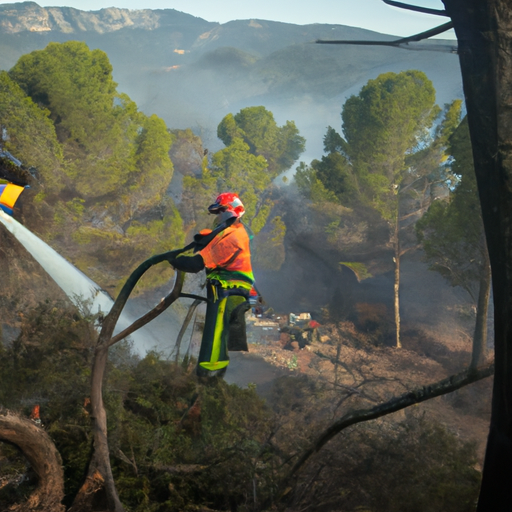 Limpieza por incendio Arbúcies 
