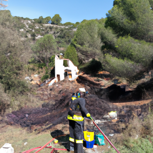 Limpieza por incendio Santa Coloma de Farners 
