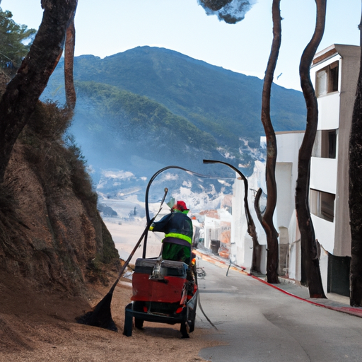 Limpieza por incendio Tossa de Mar 