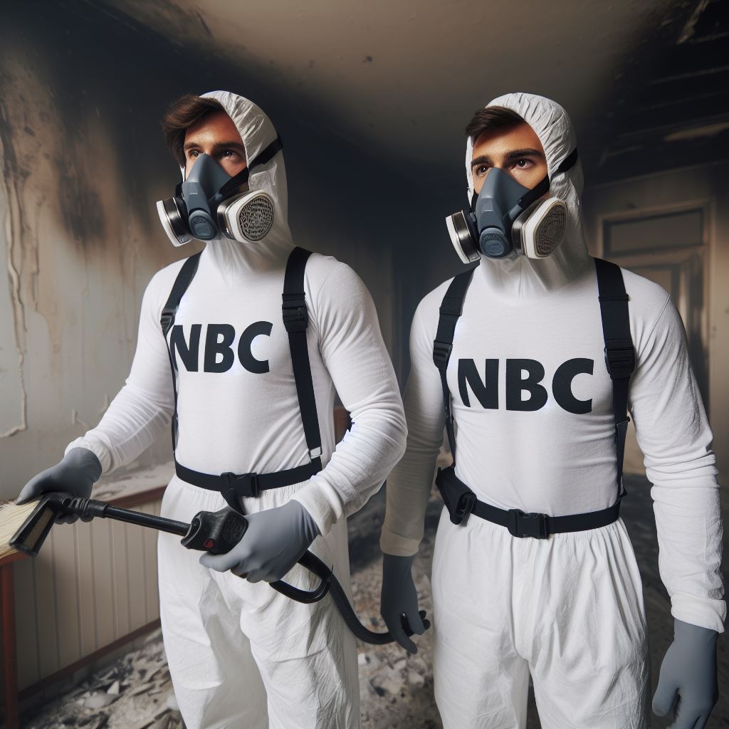 limpieza de hollín y humo tras incendio